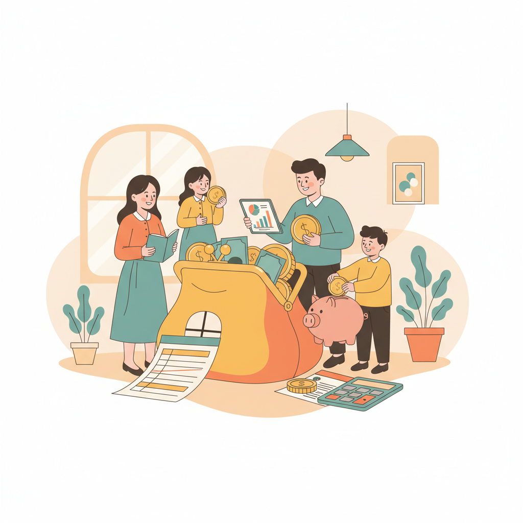 함께하는 돈 관리, FamBlend 가족 가계부의 마법!