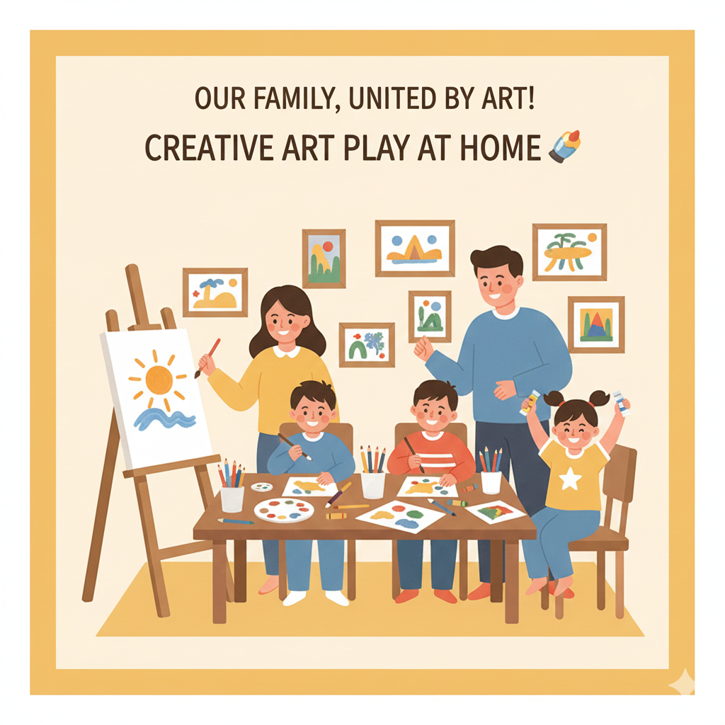 우리 가족, 미술로 하나 되는 시간! 집에서 즐기는 창의력 쑥쑥 미술 놀이 🎨